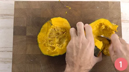 Semi di zucca tostati - Passaggio 1