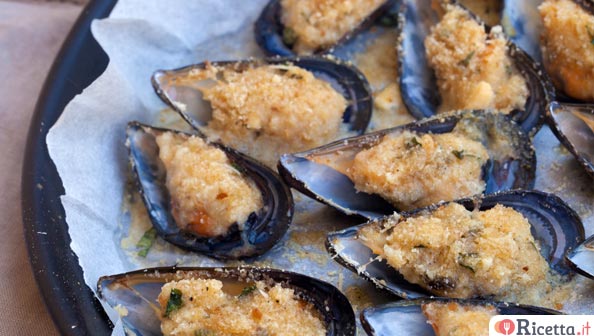 Cozze gratinate al forno