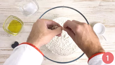 Impasto per la pizza - Passaggio 1