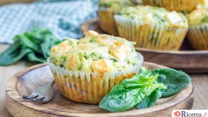 Muffin agli spinaci