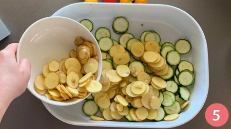 Orata con patate, zucchine e pomodorini - p5