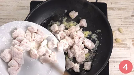 Pollo alle mandorle - Passaggio 4