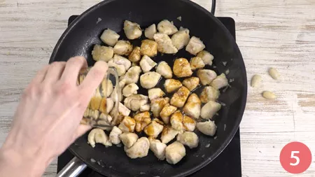 Pollo alle mandorle - Passaggio 5